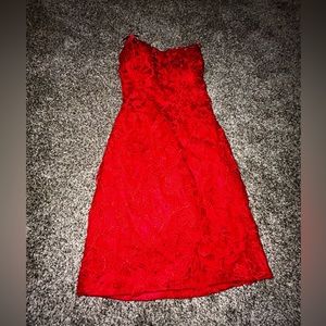 Amelia Couture red strappy dress